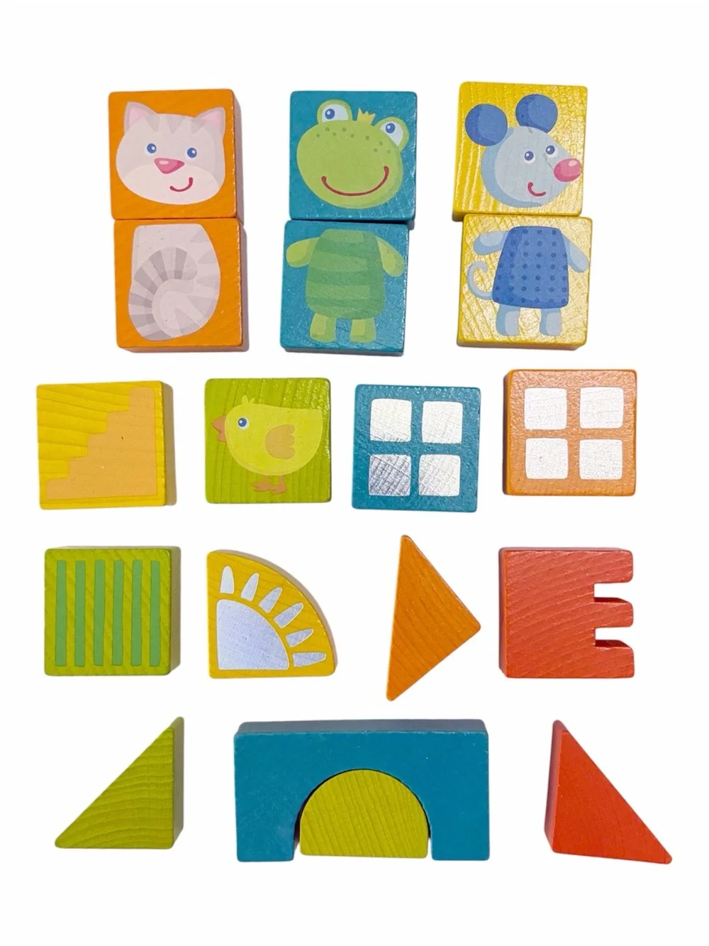 HABA | Animal Squares Arranging Game Puzzle Wood Block Toddler